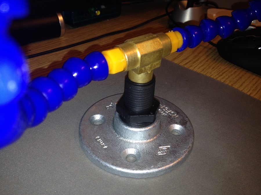 Close up of the base