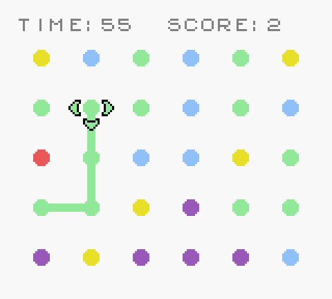 Dots GBC game play Dots GBC game play